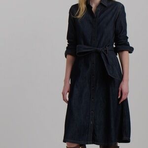 Lauren Ralph Lauren Denim A-line Shirtdress Sz. 8